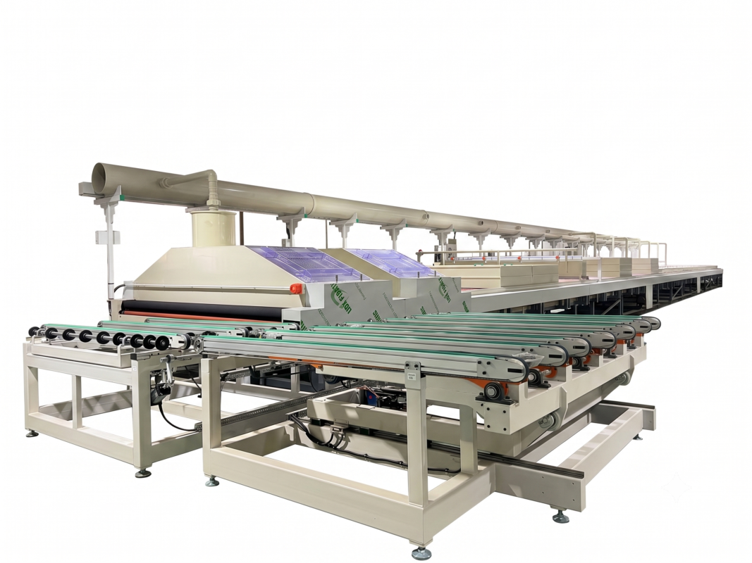 1.Pattern frosting glass etching machine
